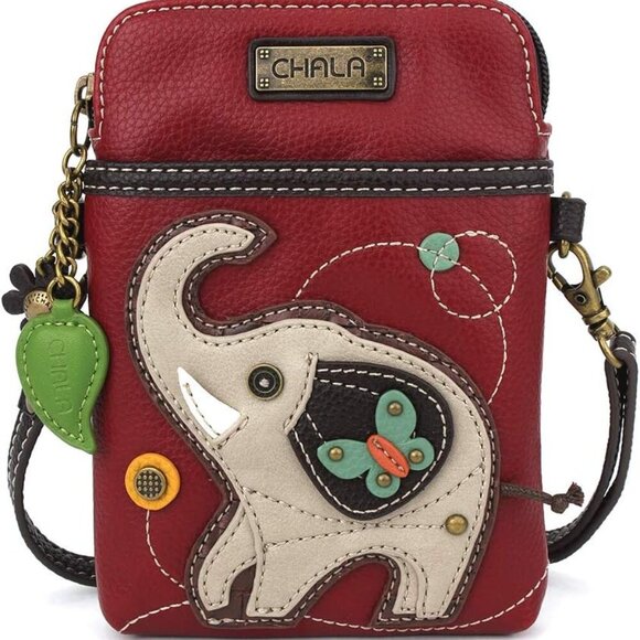 Cell Phone Crossbody Purse-Women PU Leather/Canvas Multicolor Handbag with Adjus - Picture 1 of 5